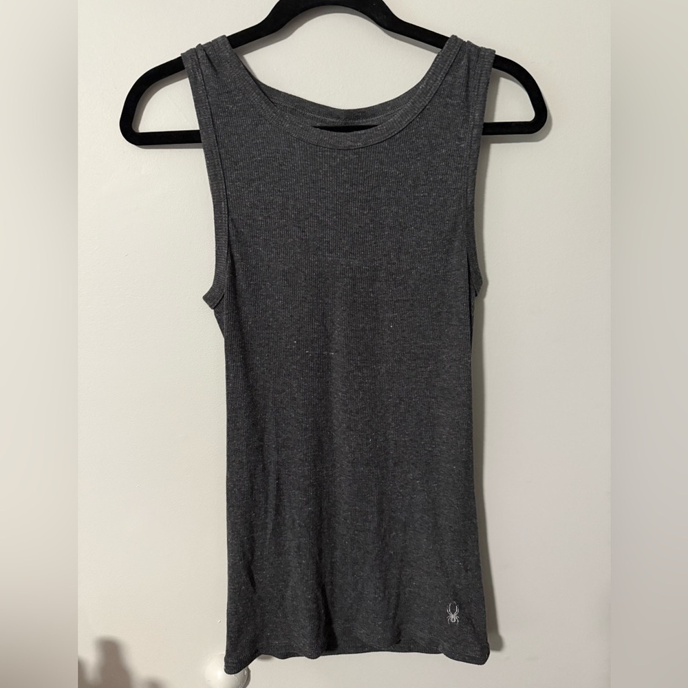 Mens Spyder Gray Tank Top